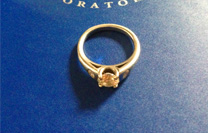 Platinum wedding ring with Lazare diamond Platinum wedding ring with Lazare diamond