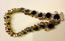 Sapphire and diamond bracelet Sapphire and diamond bracelet